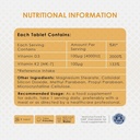 Ambrosial Vitamin D3 & K2 Tablets 4000IU - 120 Tablets